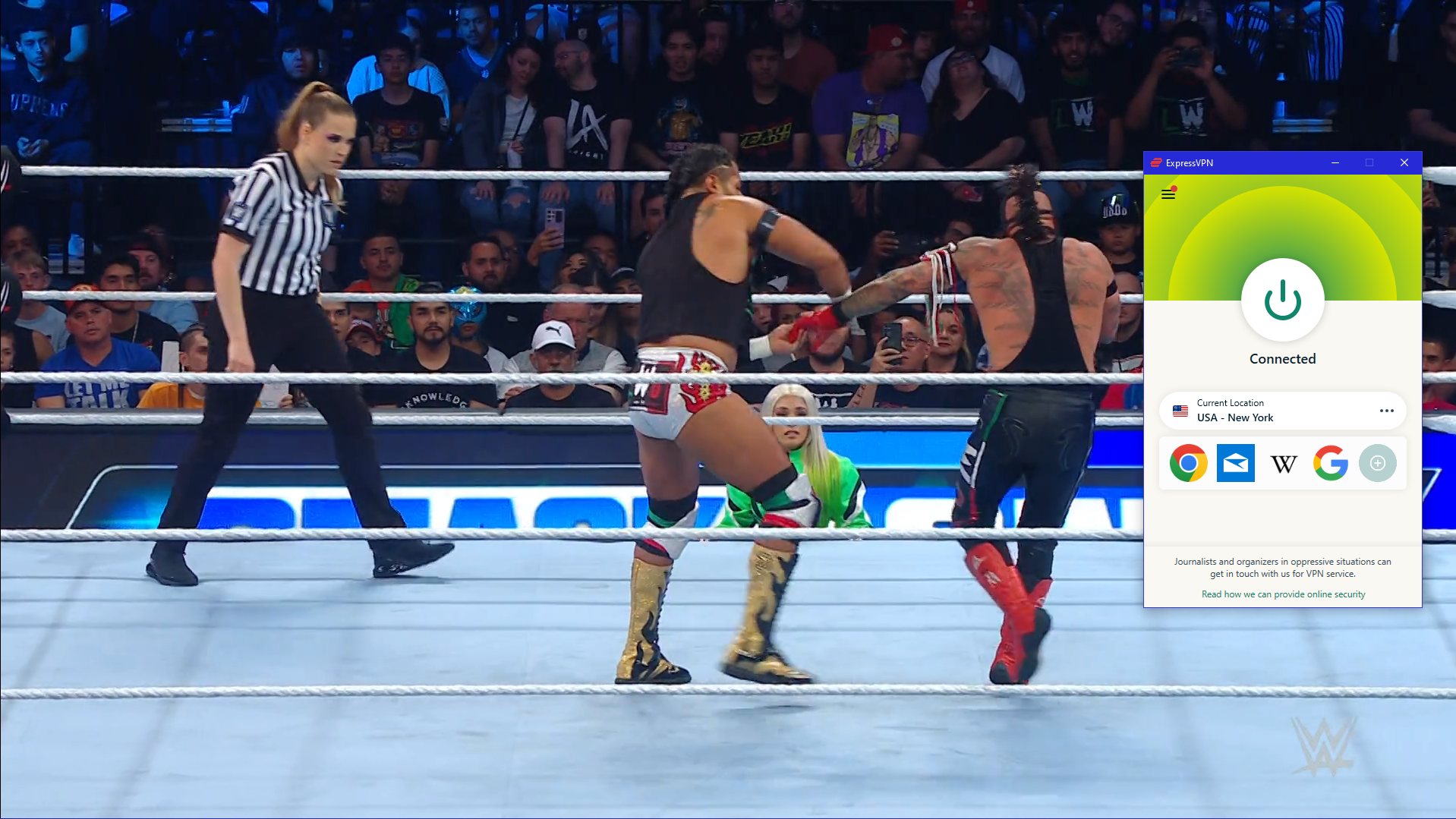 Impressive Speeds for Watching the WWE Live Without Buffering