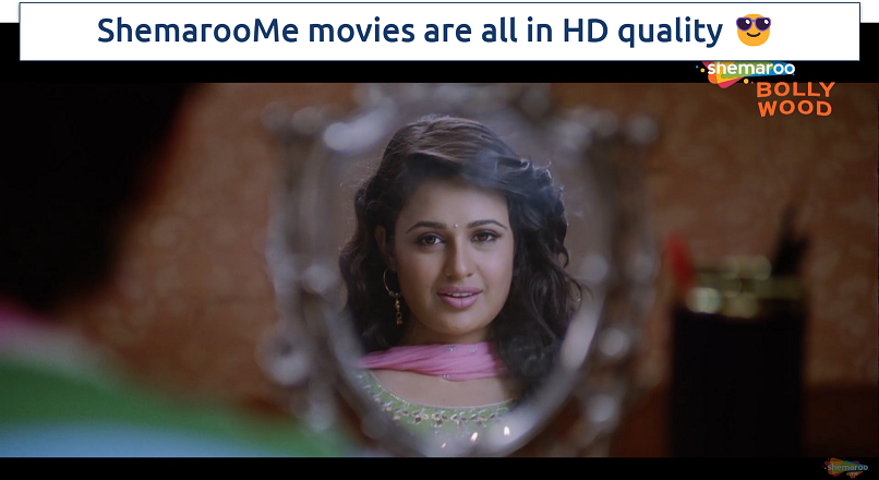Screenshot of a streaming Bollywood Movie on ShemarooMe