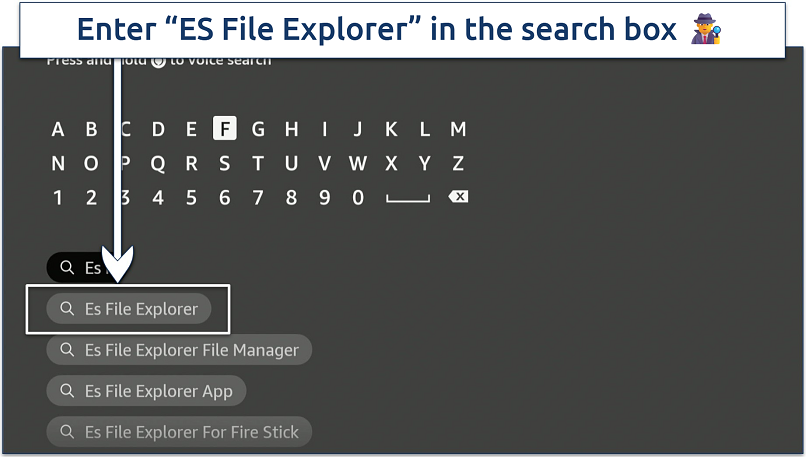 A screenshot showing ES File Explorer is available on Amazon Appstore